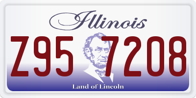 IL license plate Z957208