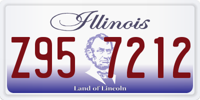 IL license plate Z957212