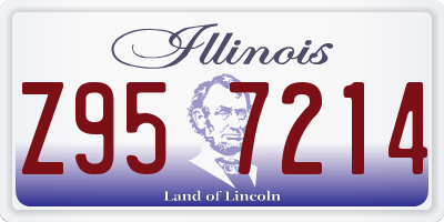 IL license plate Z957214