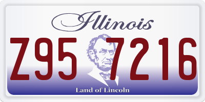 IL license plate Z957216