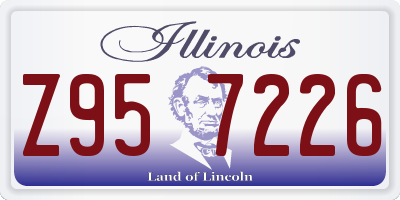 IL license plate Z957226