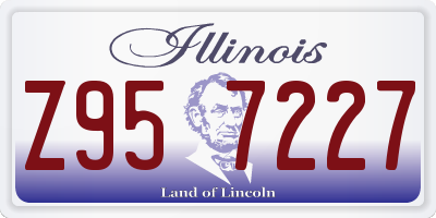 IL license plate Z957227