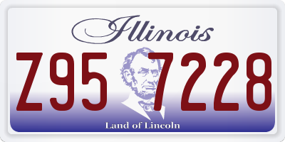 IL license plate Z957228