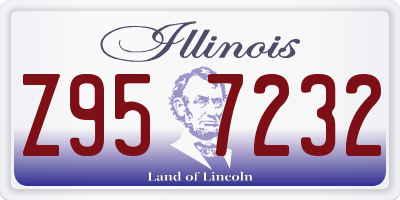 IL license plate Z957232