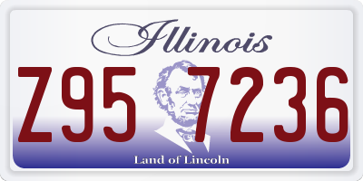 IL license plate Z957236