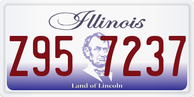 IL license plate Z957237