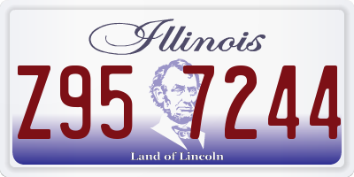IL license plate Z957244