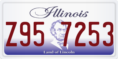 IL license plate Z957253