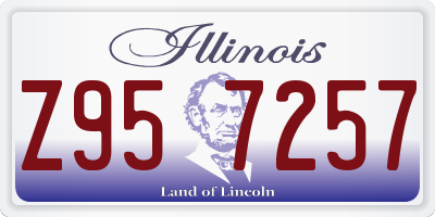 IL license plate Z957257