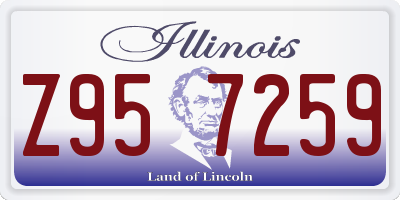 IL license plate Z957259