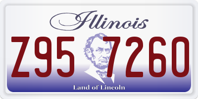 IL license plate Z957260