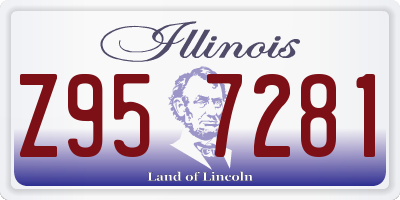 IL license plate Z957281