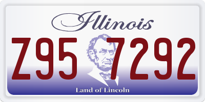 IL license plate Z957292