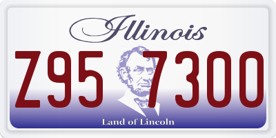 IL license plate Z957300