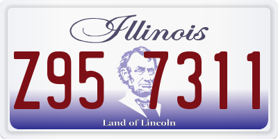 IL license plate Z957311