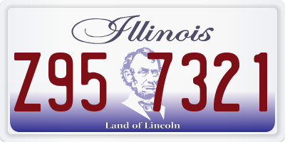 IL license plate Z957321