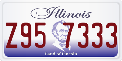 IL license plate Z957333