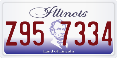 IL license plate Z957334