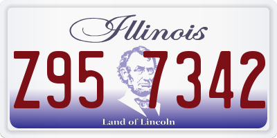 IL license plate Z957342