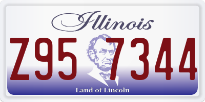 IL license plate Z957344