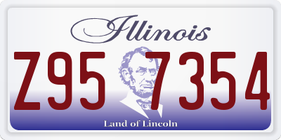 IL license plate Z957354