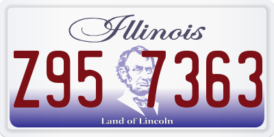IL license plate Z957363
