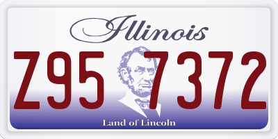 IL license plate Z957372