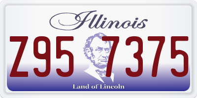 IL license plate Z957375