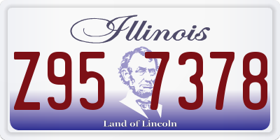 IL license plate Z957378