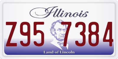 IL license plate Z957384
