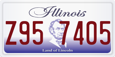 IL license plate Z957405