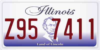 IL license plate Z957411