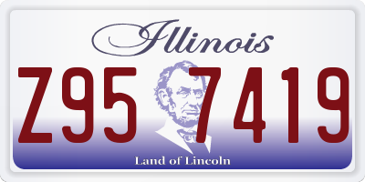 IL license plate Z957419