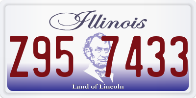 IL license plate Z957433