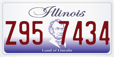 IL license plate Z957434