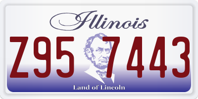 IL license plate Z957443