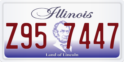 IL license plate Z957447