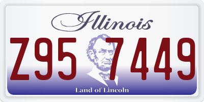 IL license plate Z957449