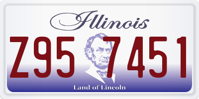 IL license plate Z957451