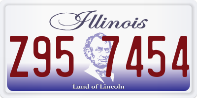 IL license plate Z957454
