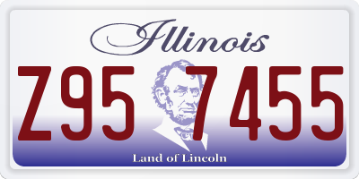 IL license plate Z957455