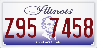 IL license plate Z957458