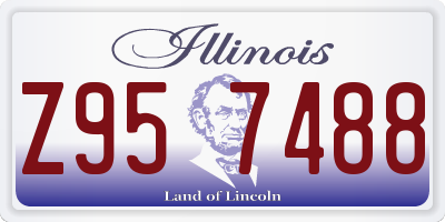 IL license plate Z957488