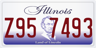 IL license plate Z957493