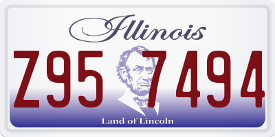 IL license plate Z957494