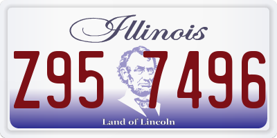 IL license plate Z957496