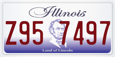 IL license plate Z957497