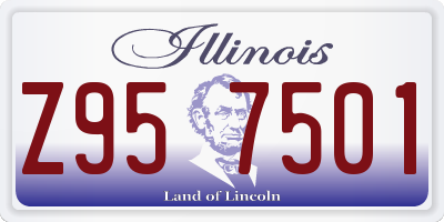 IL license plate Z957501
