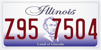IL license plate Z957504