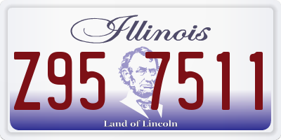 IL license plate Z957511